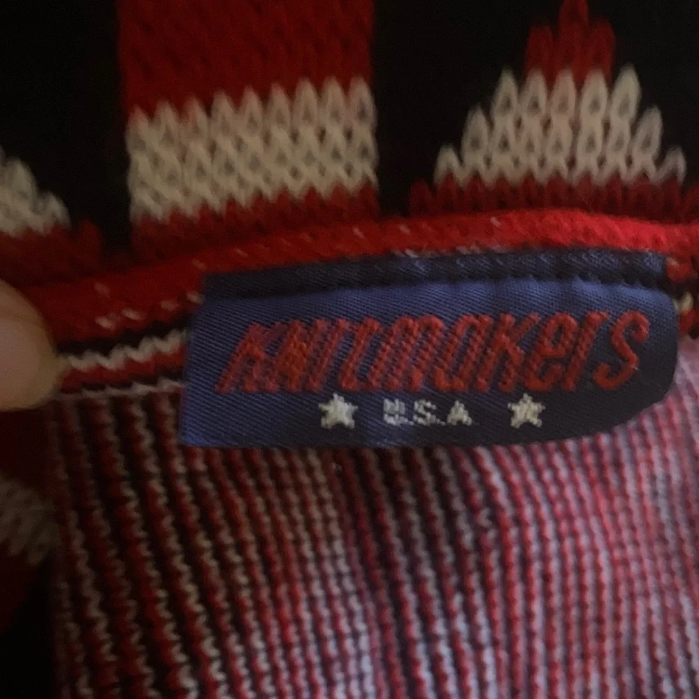 Patriotic Red and Blue Star Scarf